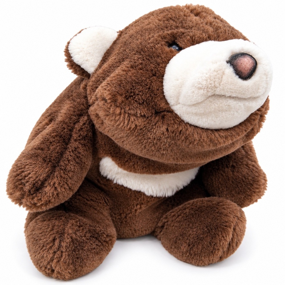 VTG GUND Brown Teddy Bear Plush 10" Korea Stuffed Animal 1980